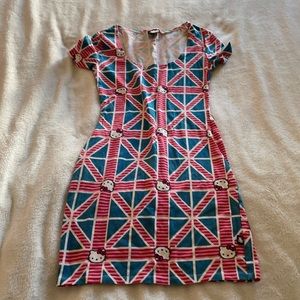 Colorful Patterned Women's Dress